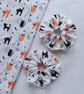 Cat Scrunchies, Halloween Scrunchies, Kitty Scrunchies, Witchy Spooky Scrunchies - Image 4