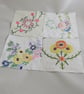 Patchwork charm pack - squares from vintage linens - Image 2