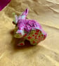 Pink and green decopatch rabbit  - Image 5