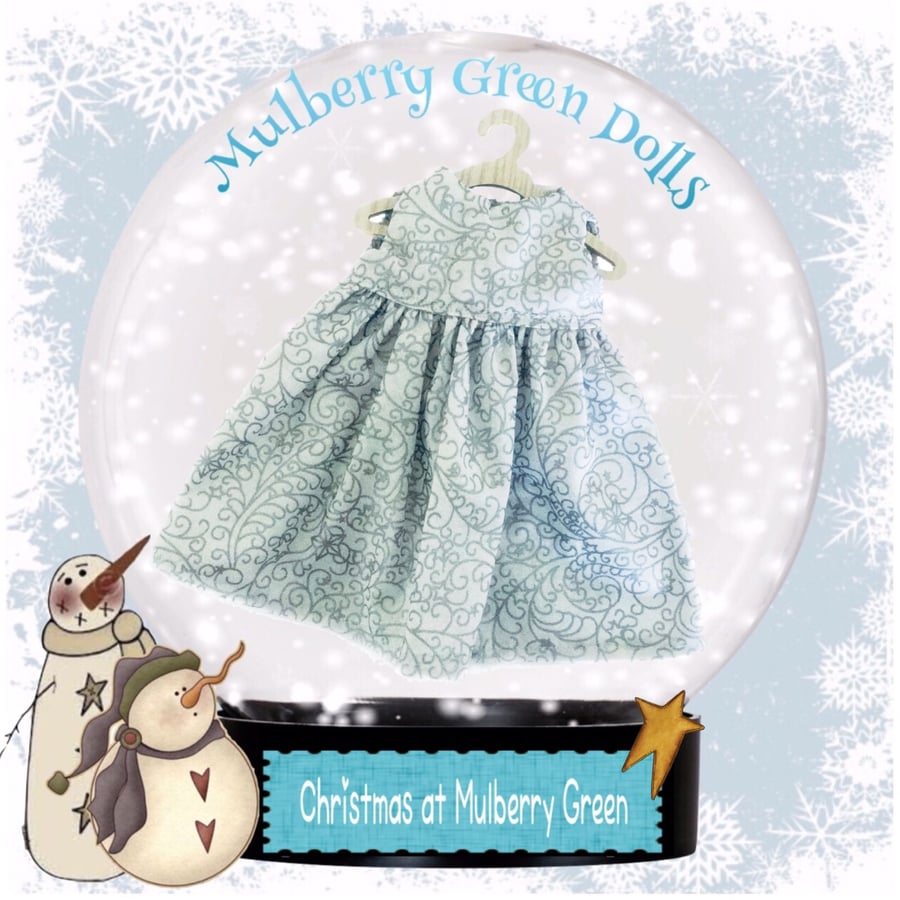 Reserved for Kat - Silver Swirls Dress