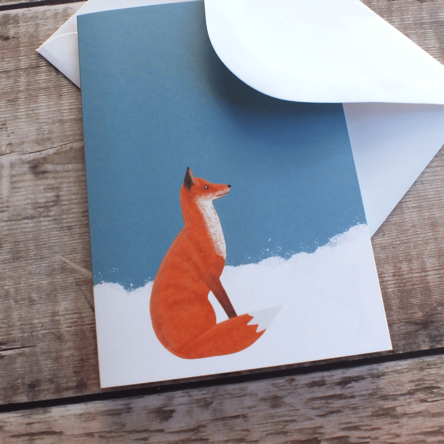 Snowy Fox Christmas Card