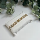 Tissue Holder: Cream Linen & Mustard Floral