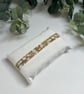 Tissue Holder: Cream Linen & Mustard Floral