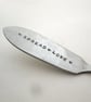 Spread love, butter spreader, hand stamped, stainless steel - Image 1
