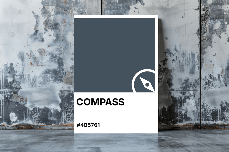 COMPASS Greeting Card – Colour Swatch Series (A6, Blank Inside)