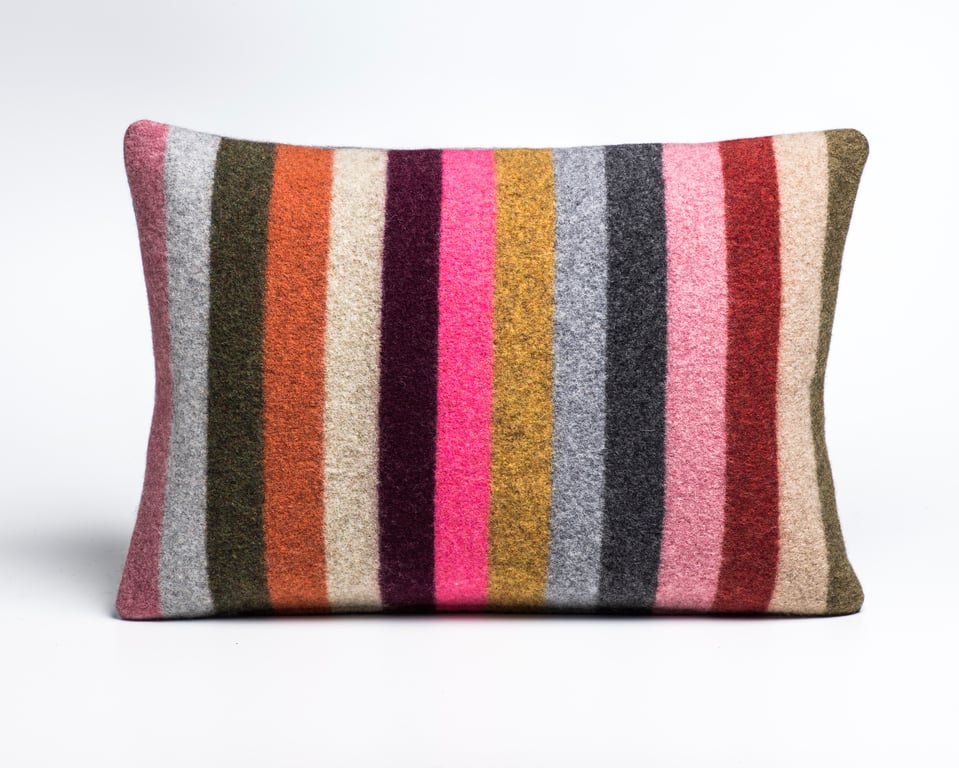 Large 100 % Felted Merino Lambswool Cushion
