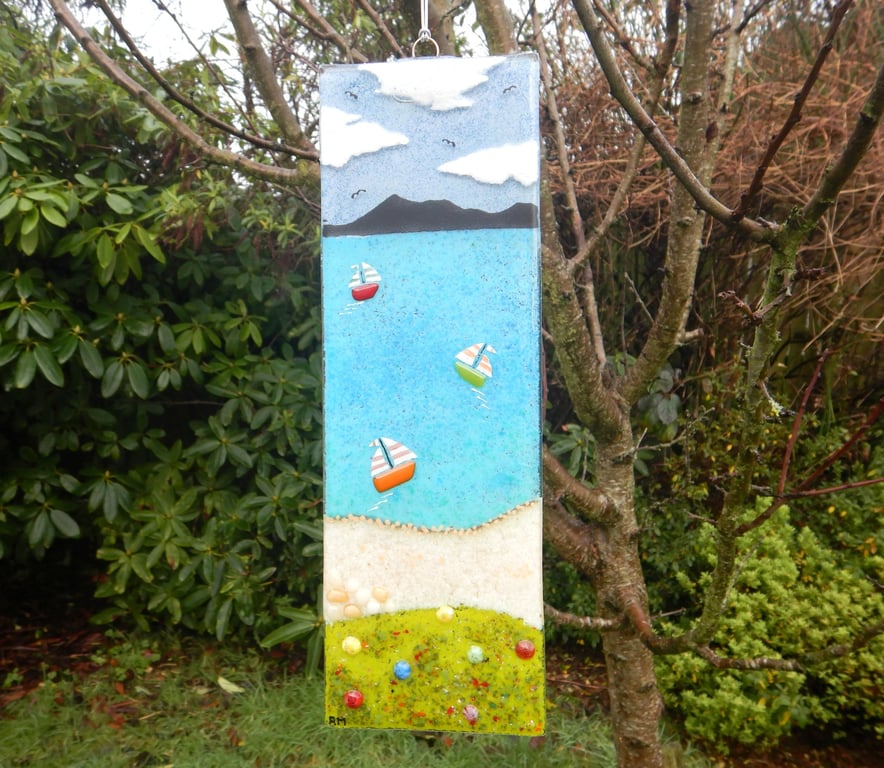 Fused Glass Isle of Arran Suncatcher