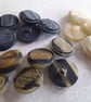 9 16" 15mm 24L Polyester Horn Shank Buttons in 3 fabulous colours - Image 3