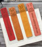 Personalised leather dog bookmark, engraved pet gift, dog lover gift 