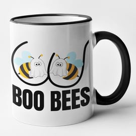 Boo Bees Mug Funny Novelty Boob Coffee Cup Halloween Mug Present