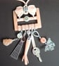 Upcycled Vintage Peach Buckle  Charm Necklace - Image 3