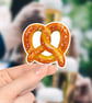 Pretzel Waterproof Vinyl Sticker - Image 1