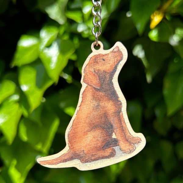 Labrador Chocolate Keyring