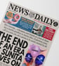 Personalised Job Leaving Gift Newspaper - Image 3