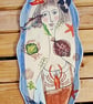Lady with the fish.Wall art. - Image 1