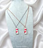 Puffed Glass Poppy Necklace