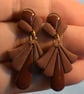 Art Deco Fan Earrings  - Image 6
