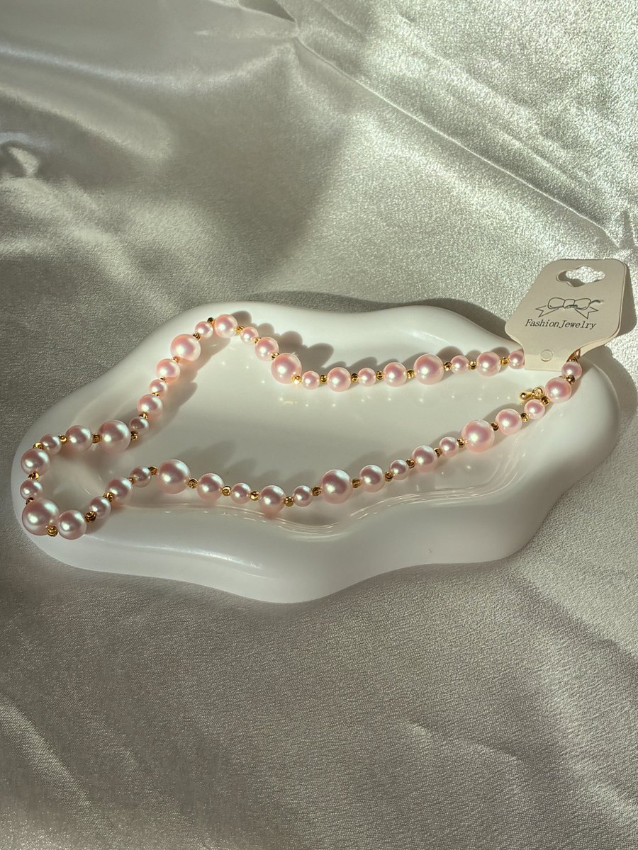 Pink Pearl Necklace