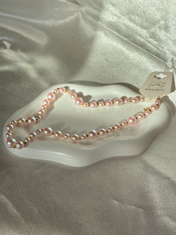 Pink Pearl Necklace