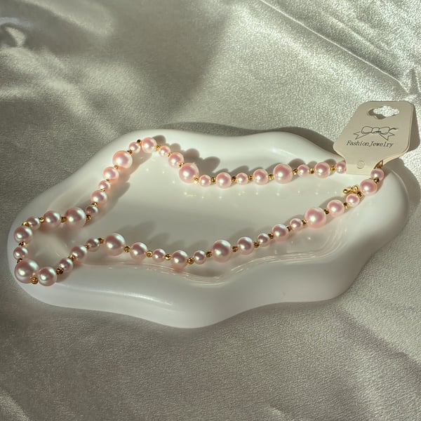 Pink Pearl Necklace
