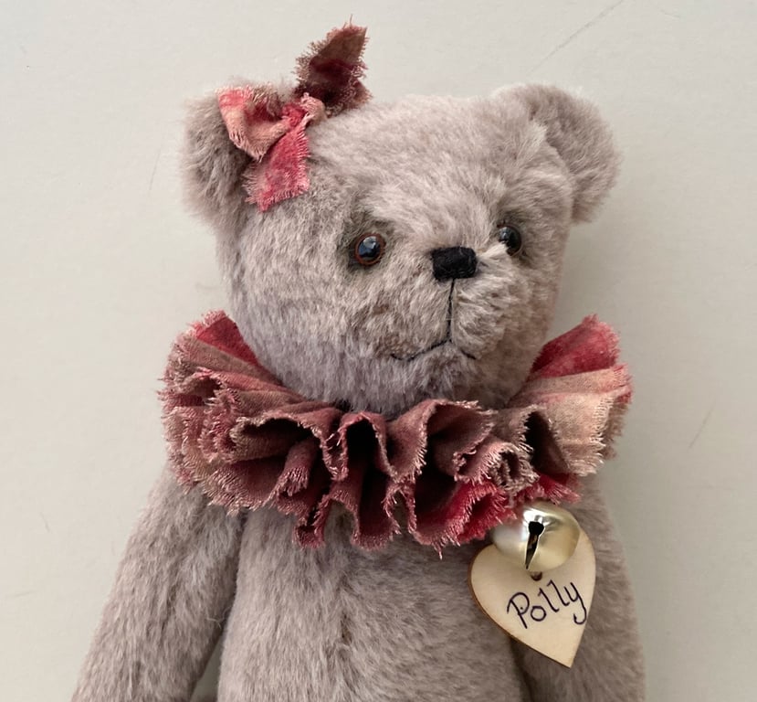 Alpaca mohair heirloom teddy, collectors large teddy bear by Bearlescent 