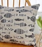 Scandinavian Fish: Cushion Cover 17” (43cm) 