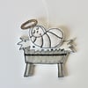 Special Order for Sophie - 'Baby Jesus' - Hanging Decoration