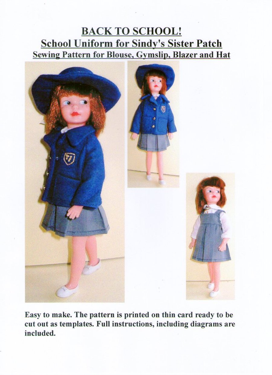 Sewing pattern for Sindy s sister Patch. Back to School