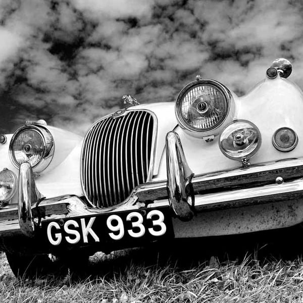 Jaguar Classic Motor Car Photograph Print