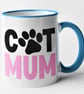 Cat Mum Mug Paw Print Cute Mum Animal Pet Lover Birthday Christmas Gift - Image 3