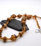 lampwork glass and citrine gemstone necklace - Image 2