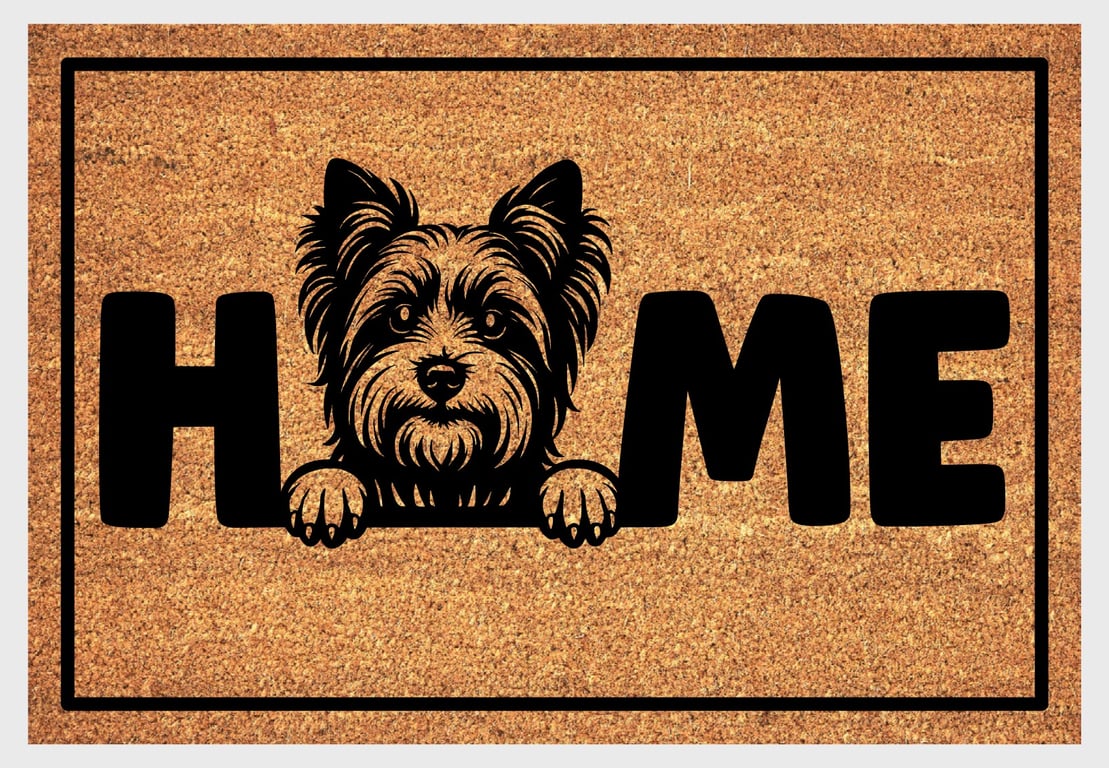 Biewer Terrier Door Mat No.1 - Biewer Terrier Welcome Mat - 3 Sizes