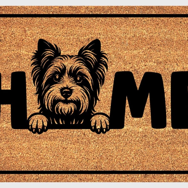 Biewer Terrier Door Mat No.1 - Biewer Terrier Welcome Mat - 3 Sizes
