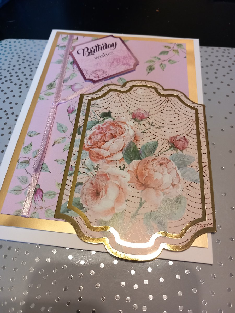 Birthday cards set of 3 flowercards