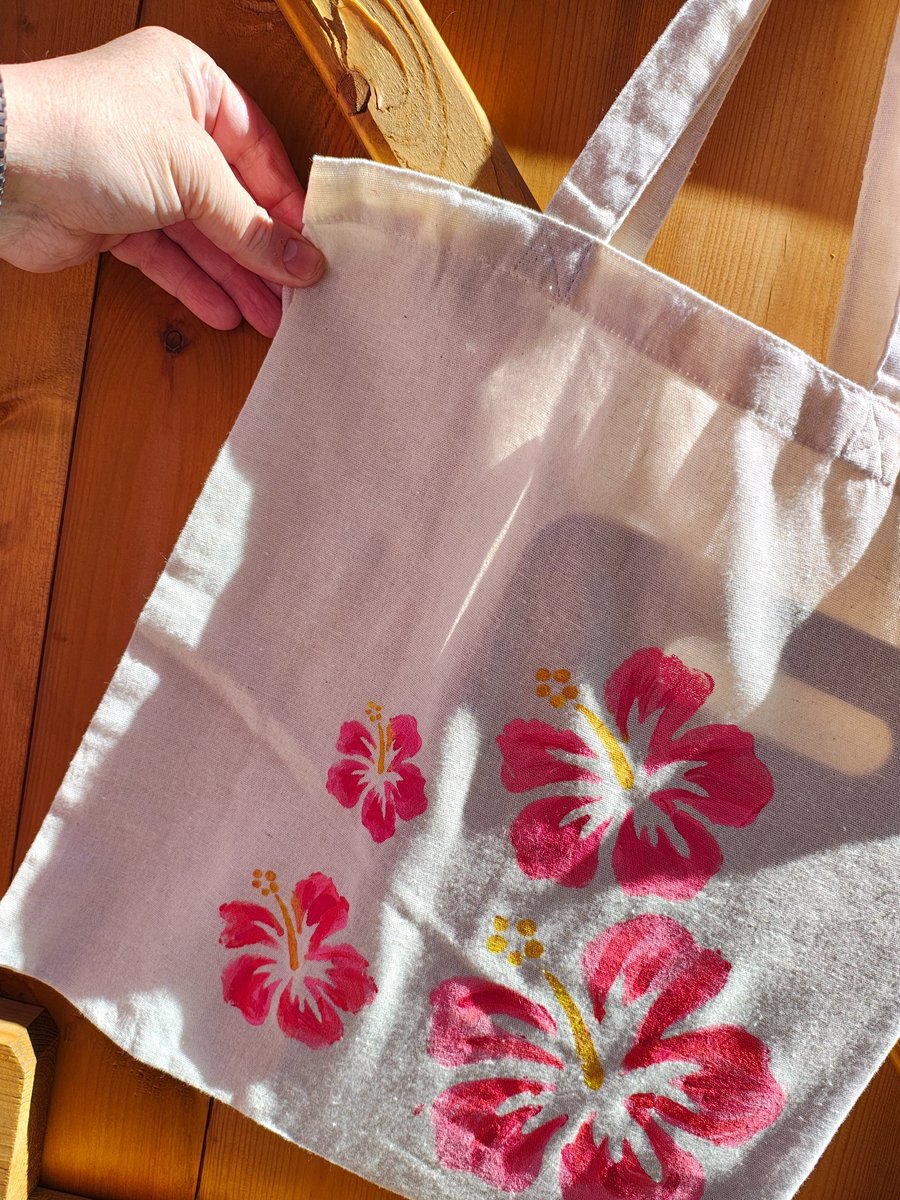 Hand painted tote bags 