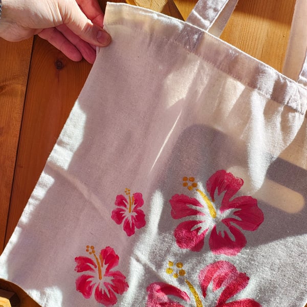 Hand painted tote bags 