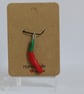 Handcrafted Red Chilli Pepper Charm or Pendant