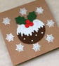 Handmade Christmas Pudding Card - Image 1