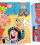 The Bash Street Kids Beano Comic Junk Journal, Handmade Blank Square Notebook - Image 4