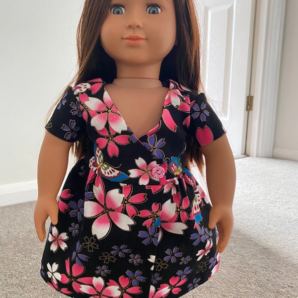 Dolls Clothes Wrap Style Dress