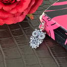 Black Enamel Owl Bookmark, Book Lover Gift