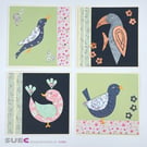 CARD KIT – FOLK ART BIRDS
