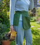 Garden Tool Belt - Apron. Gift for Gardeners - Set of 3 pockets - Green Canvas