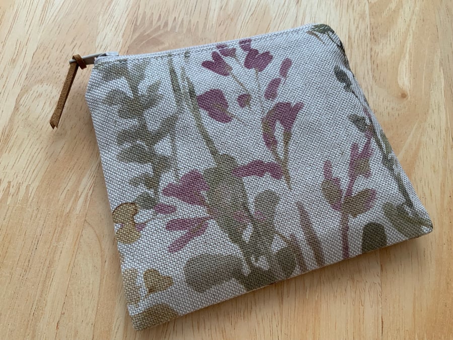 Fabric Coin Purse, Money Pouch, Zipped Purse, Purse, Card Holder