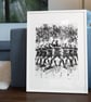 Haka Inspired Coloursplash Print – A2 Unframed - Image 3