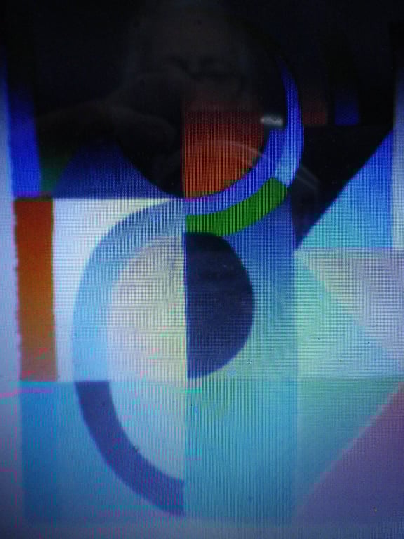 Abstract Art 003,A4 unframed, mounted, free hook & easel free shipping, Ref 6903