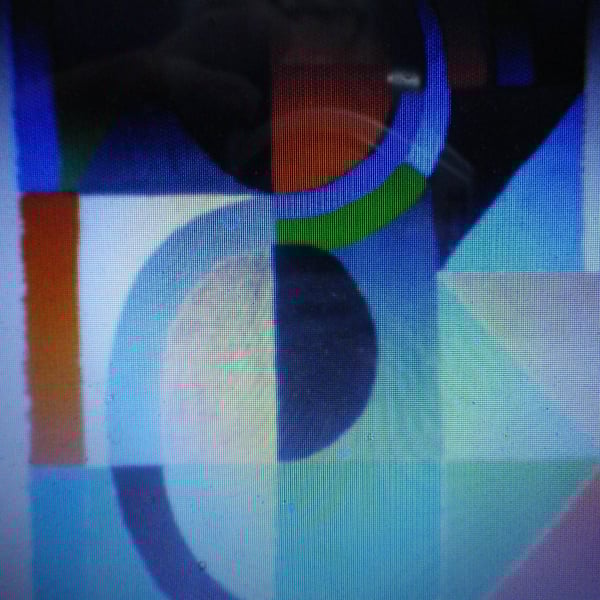 Abstract Art 003,A4 unframed, mounted, free hook & easel free shipping, Ref 6903