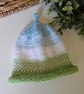 Designer Baby Boy's Knotted Fairisle Rolled Beanie Hat 0-3 months size  - Image 4