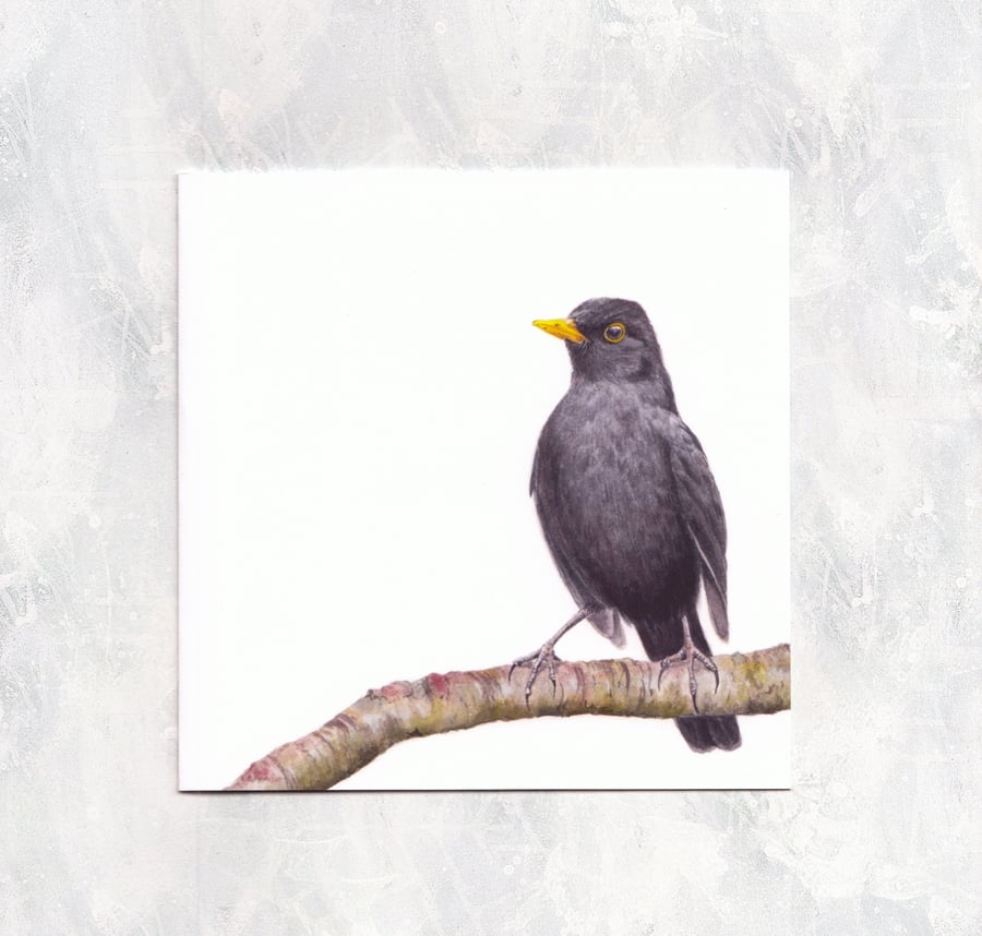 Blackbird Greetings Card