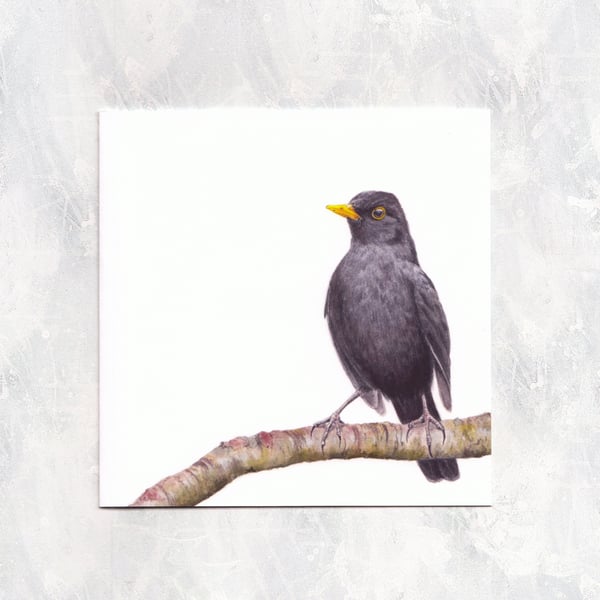 Blackbird Greetings Card